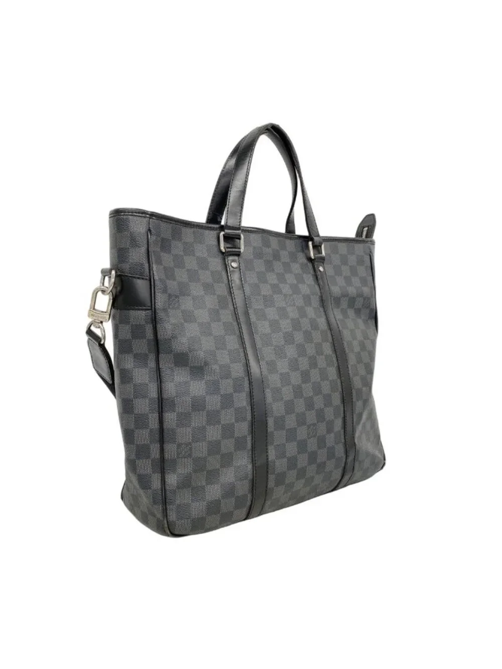 Louis Vuitton Handbag Damier Graphite Tadao Black 2-Way